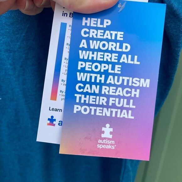 WOMEN’S MEN’S Autism Speaks Awareness Short Sleeve T-Shirts 2-Pack Size S - Picture 5 of 5